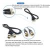JOINSI 5-Pack 5ft BNC Male to BNC Male Jumper 75-Ohm Cable Extension Connector for CCTV DVR to TV System view 4