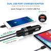 USB C Fast Car Charger for Samsung Galaxy S26 S25 S24 S23 S22 Z Flip 7/Z Fold 7 6 A57 A37 A17 A56 A36 A26 A16 A25 A35 A15 A54 A14 A53,Quick Charge 3.0 Rapid Car Adapter+6ft Type C Fast Charging Cable view 2