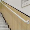 WYFZT White Stair Banister Handrail | Stair Rail Kit | Handrails for Stairs 1 2 3 4 5 6 metres, Stairway Railing | Hand Rails for Indoor Stairs Outdoor Step Wall Mounted (Size : 9ft/270cm) view 4