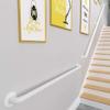 WYFZT White Handrail for Stairs Step,Indoor and Outdoor Stair Banister Railing Support Kit, 1m 1.5m 2m 2.5m 3m Wrought Iron Elderly Kids Safety Hand Rails (Size : 280cm) view 4