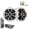 Wet Sounds ICON8W-X 8" White Fixed Tower Speakers with Malibu G5 Tower Adapters view 1
