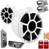 Wet Sounds REV 10W-SBM 10" Swivel White Tower Speakers with Malibu G5 Tower Adapters view 2