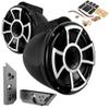 Wet Sounds REV 10B-X 10" Black Tower Speakers with Malibu G5 Tower Adapters view 1