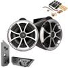 Wet Sounds ICON8B-X 8" Black Fixed Tower Speakers with Malibu G5 Tower Adapters view 1