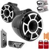 Wet Sounds REV8B-SBM 8" Black Swivel Tower Speakers with Malibu G5 Tower Adapters view 1