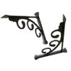 YXCH Regaltrger Wandmontage Regalwinkel Retro Regalhalter Schwarz Rechtwinklig Regalhalterung - Stabile Halterung Fr Regale Aller Art, 2er Set (1512cm) view 1