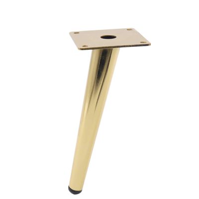 ZXCASDF Sofa Legs Round Solid Metal Furniture Legs Sofa Replacement Legs Perfect for Mid-Century Modern/Great IKEA Hack for Sofa, Couch, Bed, Coffee Table,Titanium Gold,20cm
