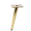 ZXCASDF Sofa Legs Round Solid Metal Furniture Legs Sofa Replacement Legs Perfect for Mid-Century Modern/Great IKEA Hack for Sofa, Couch, Bed, Coffee Table,Titanium Gold,20cm view 1