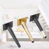 ZXCASDF Sofa Legs Round Solid Metal Furniture Legs Sofa Replacement Legs Perfect for Mid-Century Modern/Great IKEA Hack for Sofa, Couch, Bed, Coffee Table,Titanium Gold,20cm view 2