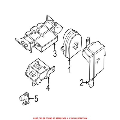 Genuine OEM Anti-Theft Alarm Siren for Mini R50 R52 R53 R55 R56 R57 R58 R59 R60 R61 Cooper Countryman Paceman Base John Cooper Works Roadster S 2004-2016