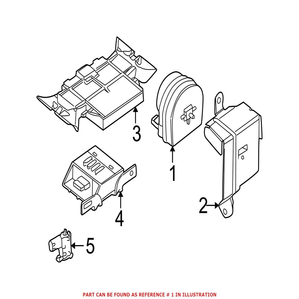 Genuine OEM Anti-Theft Alarm Siren for Mini R50 R52 R53 R55 R56 R57 R58 R59 R60 R61 Cooper Countryman Paceman Base John Cooper Works Roadster S 2004-2016