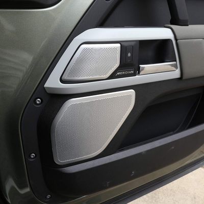 Aluminum Alloy Car Door Loudspeaker Cover Trim 8pcs for Land Rover Defender 110 90 2020
