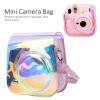 Bindpo Instant Camera Case, PVC Camera Protective Cover Rainbow Transparent Sling Shell Bag with Shoulder Strap for Mini 11/9/8 Camera view 3