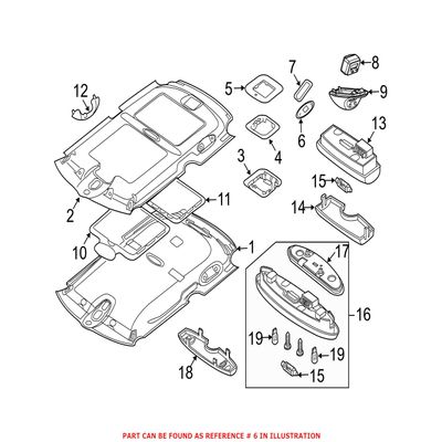 Genuine OEM Navigation Microphone Cap Gray For Mini R50 R53 Cooper Base S 2002-2006 1.6L L4 FWD