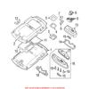 Genuine OEM Navigation Microphone Cap Gray For Mini R50 R53 Cooper Base S 2002-2006 1.6L L4 FWD view 1