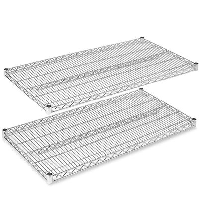 Regal Altair Chrome Wire Shelf |Pack of 2 Shelves| for Storage in Dry Environments | Ideal for Stores, Restaurants, Businesses and Homes (Chrome Wire Shelves, 21''W x 30''L)