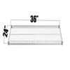 Regal Altair Chrome Wire Shelf |Pack of 2 Shelves| for Storage in Dry Environments | Ideal for Stores, Restaurants, Businesses and Homes (Chrome Wire Shelves, 24''W x 36''L) view 2