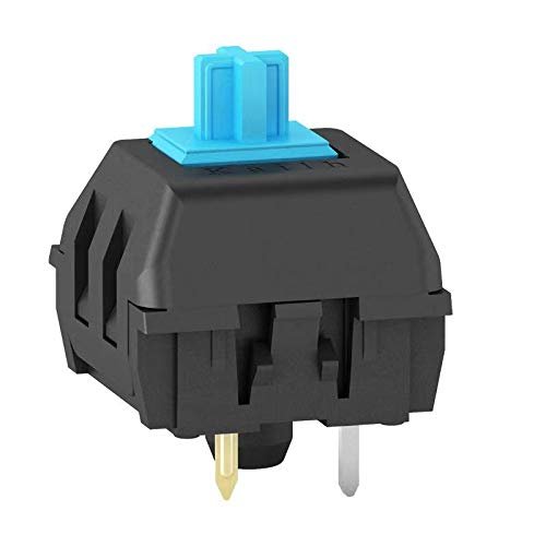 huang LUO Kaihua Blue Switch 3 Pin Keyswitch- Gaoteron& Cherry MX Equivalent DIY Replaceable Switches for Mechanical Gaming Keyboard (65 PCS) (Blue)