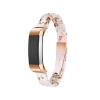 Ayeger Resin Band Compatible with Fitbit Alta/Alta HR/Ace,Women Men Resin Accessory Rose Gold Buckle Band Wristband Strap Blacelet (Nougat White) view 1