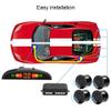 Yctze 4 Parking Sensors Buzzer Car Reverse Backup Rear Radar LED System Sound Alarm Universal Parking Sensor Park Assist Reverse Backup Object Assist Sensor view 3