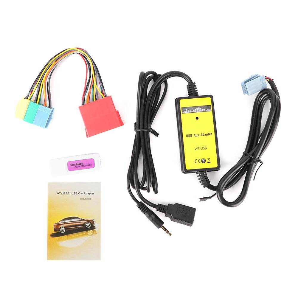 20KHz Changer MP3 o Interface Car AUX Adapter Professional CD Mini for Car Accessory,Terminals and Harnesses