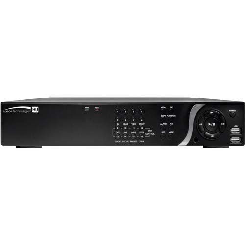 Speco Technologies D16HU4TB 16-Channel 4K UHD HD-TVI Hybrid DVR with 4TB HDD