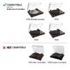 Fluance Vinyl Turntable and Record Accessory Kit with Record and Stylus Anti-Static Carbon Fiber Brushes, Frosted Acrylic Platter and Record Weight (VB52AP03RW03) view 4