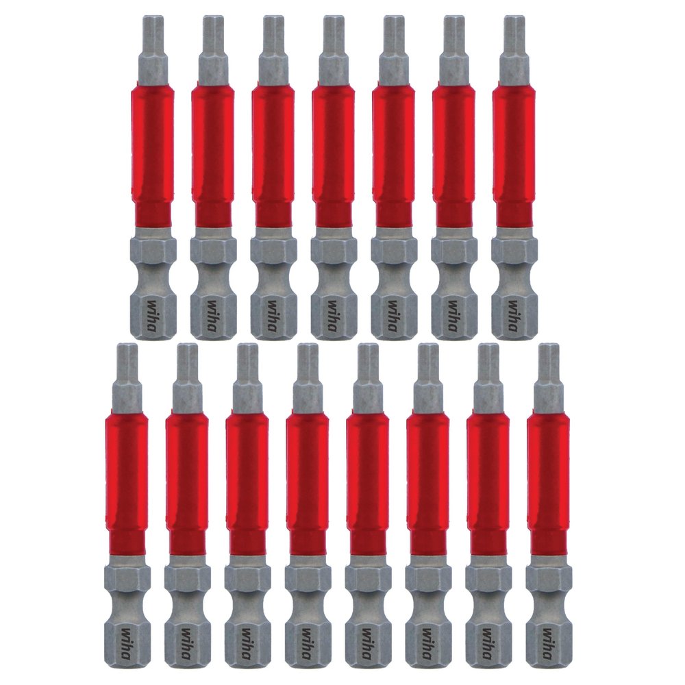 Terminator Impact Power Bit Hex, 15 Piece. 1/8" x 49mm