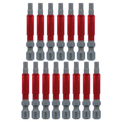 Terminator Impact Power Bit Hex, 15 Piece. 9/64" x 49mm