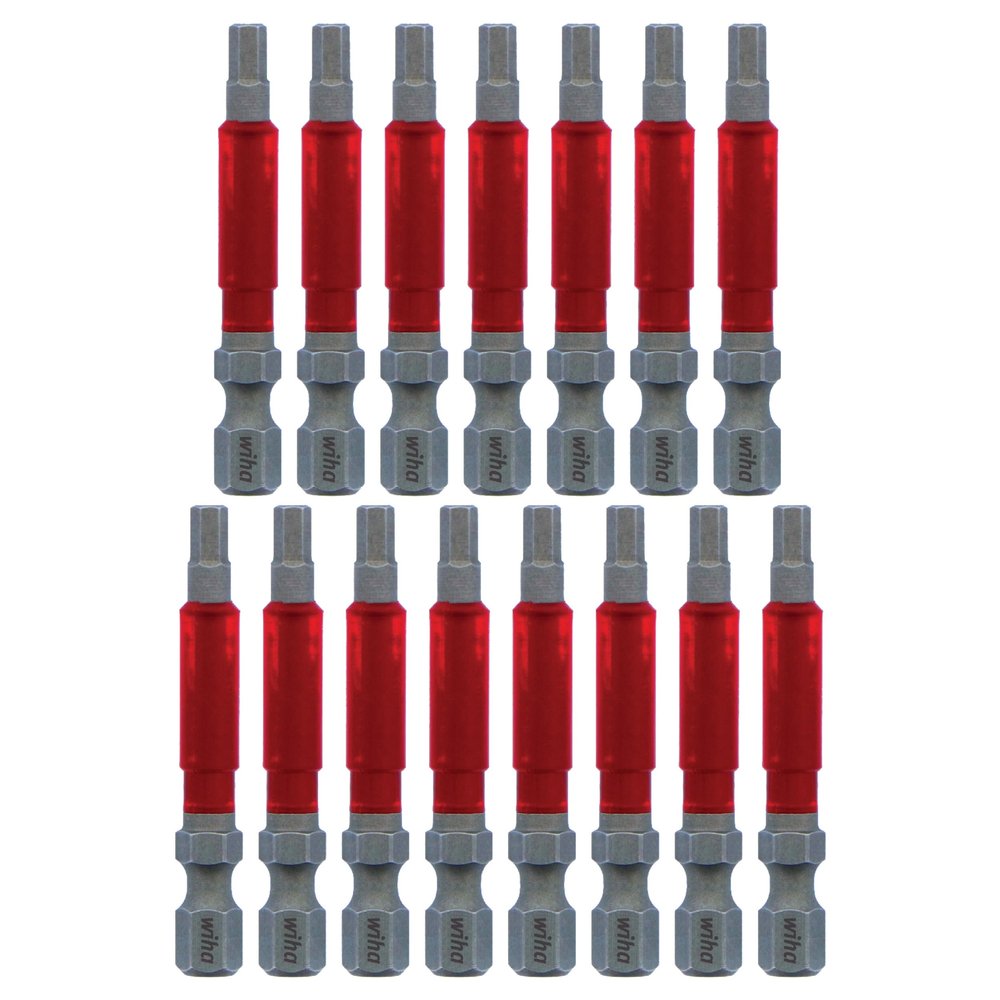 Terminator Impact Power Bit Hex, 15 Piece. 9/64" x 49mm