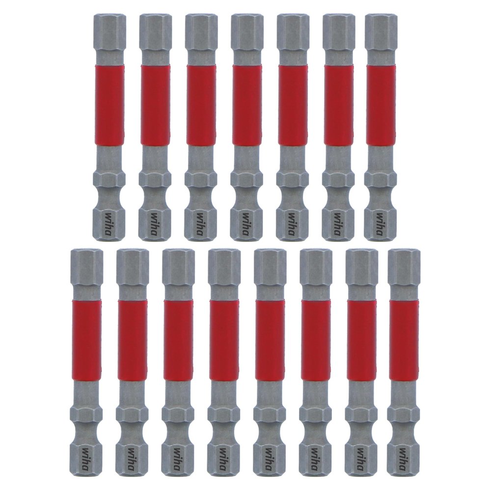 Terminator Impact Power Bit Hex, 15 Piece. 1/4" x 49mm