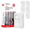 GE Personal Security Window and Door Alarm, 6 Pack, DIY Protection, Burglar Alert, Wireless Chime/Alarm, Easy Installation, Home Security, Ideal for Home, Garage, Apartment and More,White, 49721 view 1