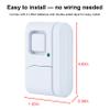 GE Personal Security Window and Door Alarm, 6 Pack, DIY Protection, Burglar Alert, Wireless Chime/Alarm, Easy Installation, Home Security, Ideal for Home, Garage, Apartment and More,White, 49721 view 2