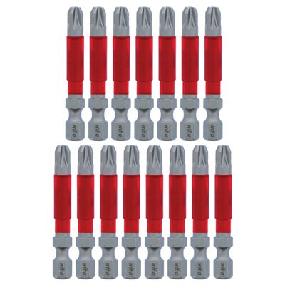 Terminator Impact Power Bit Pozidriv, 15 Piece. #3 x 49mm