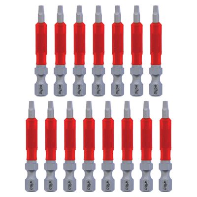 Terminator Impact Power Bit Square, 15 Piece. #1 x 49mm