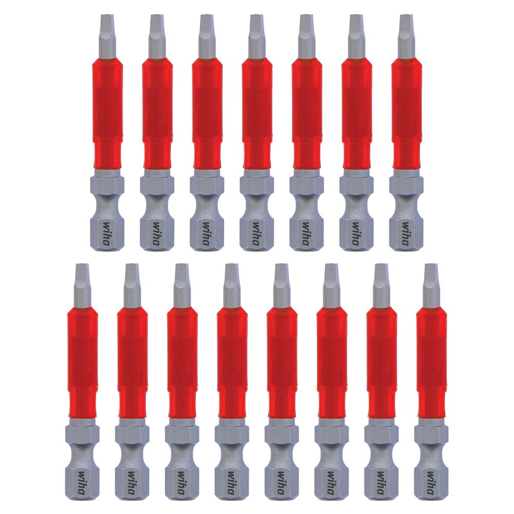 Terminator Impact Power Bit Square, 15 Piece. #1 x 49mm