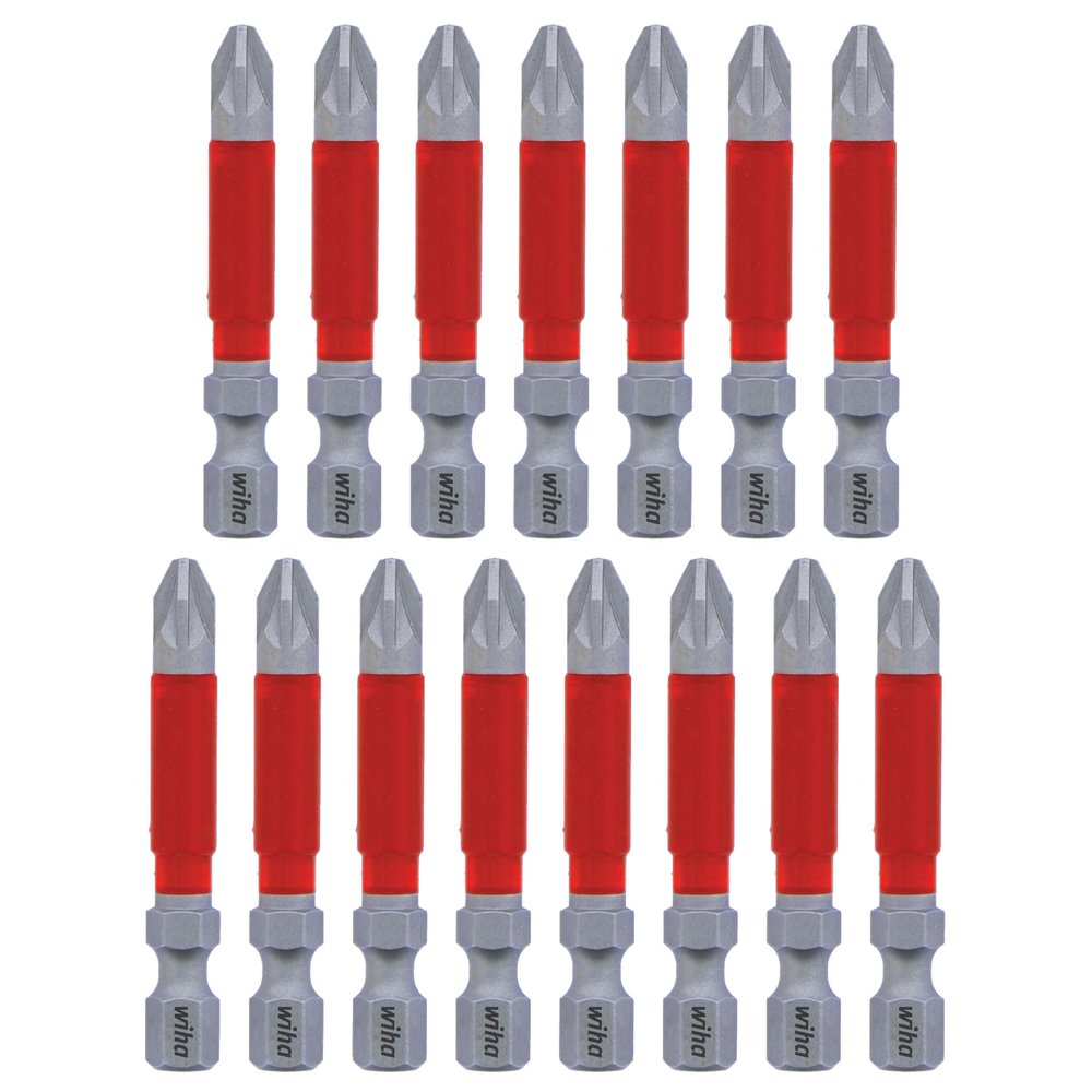 Terminator Impact Power Bit Pozidriv, 15 Piece. #2 x 49mm