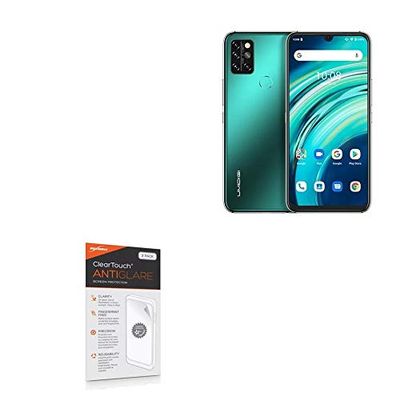 BoxWave Screen Protector Compatible with Umidigi A9 Pro - ClearTouch Anti-Glare (2-Pack), Anti-Fingerprint Matte Film Skin