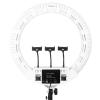 100W 22" Ring lamp 55cm Ring Light Kit Super Bright LED Ring Lamp for Makeup Beauty Nail Skin Handbag & Tripod (22" FS-640ll White) view 1