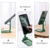 Hemobllo 1pc Foldable Phone Holder Desktop Bracket for All Smartphones and Tablets Portable Design Green for Hands Viewing and Easy Storage view 2