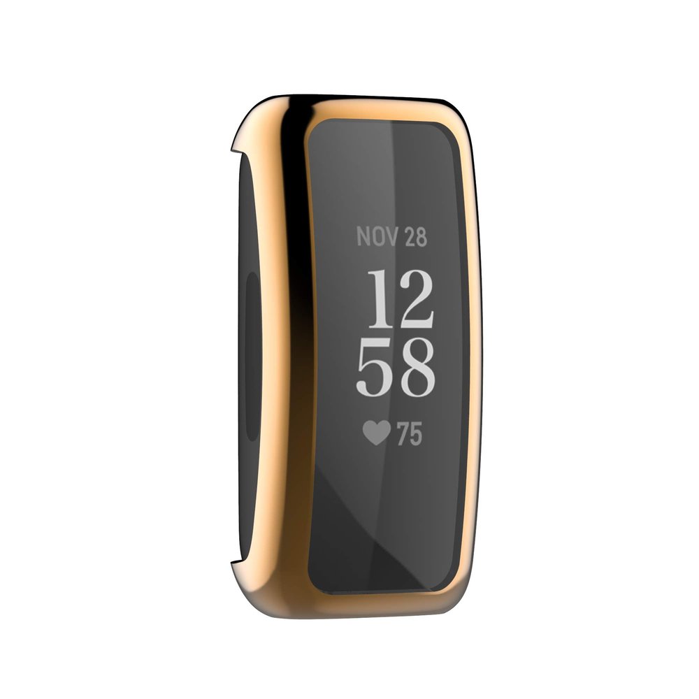 BabyValley Case Compatible with Fitbit Inspire 2/Inspire 3 Full Coverage Screen Protector Soft TPU Plated Bumper Shell Protective Cover for Inspire 3/Inspire 2 (Rose Gold)
