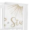Sweet Jojo Designs Star and Moon Girl Milestone Blanket Monthly Newborn First Year Growth Mat Baby Shower Memory Keepsake Gift Picture - Gold and Grey Celestial Shoot for The Stars Space view 3