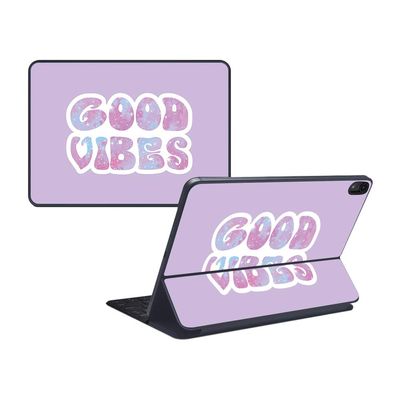 MightySkins Skin Compatible with Apple iPad Pro Smart Keyboard 11" (2018) - Good Vibes | Protective, Durable, and Unique Vinyl Decal wrap Cover | Easy to Apply and Change Style | Made in The USA