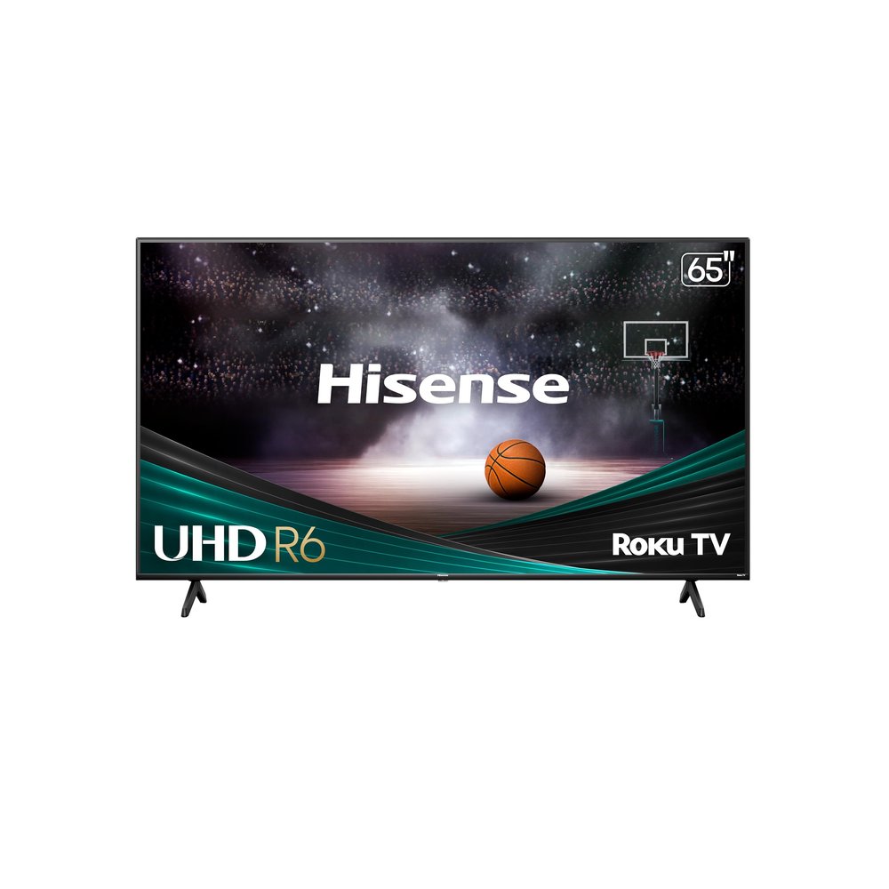 Hisense 65-Inch Class R6 Series 4K UHD Smart Roku TV with Alexa Compatibility, Dolby Vision HDR, DTS Studio Sound, Game Mode (65R6G),Black