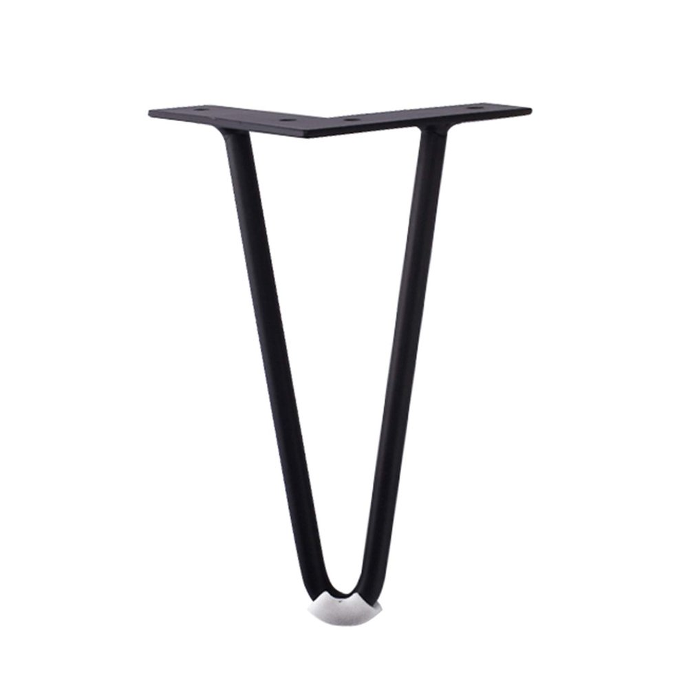 ZXCASDF Sofa Legs Solid Metal Furniture Legs Sofa Replacement Legs Perfect for Mid-Century Modern Great Hack for Sofa, Couch, Bed, Coffee Table,Black,18cm