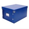 Snap-N-Store CD Storage Box - Pack of 1/2 - Durable Disc Holder with Lid to Store for Discs (2 Pack - Doublewide CD, Classic Blue) view 2
