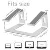 BEYEE Laptop Stand, Detachable Laptop Riser,Ergonomic Laptops Elevator for Desk, Aluminum Metal Holder Compatible with 10-15.6 Inches Notebook Computer (Silver) view 2