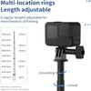 Long Selfie Stick Pole (106"/2.7M),Extension Carbon Fiber Waterproof Dive Monopod for GoPro Max 13 12 11 10, Insta360 X5 X4 Ace Pro, DJI Osmo Nano 360 Action 6 5 4 Pocket 4 3 Bike Motorcycle Accessory view 2