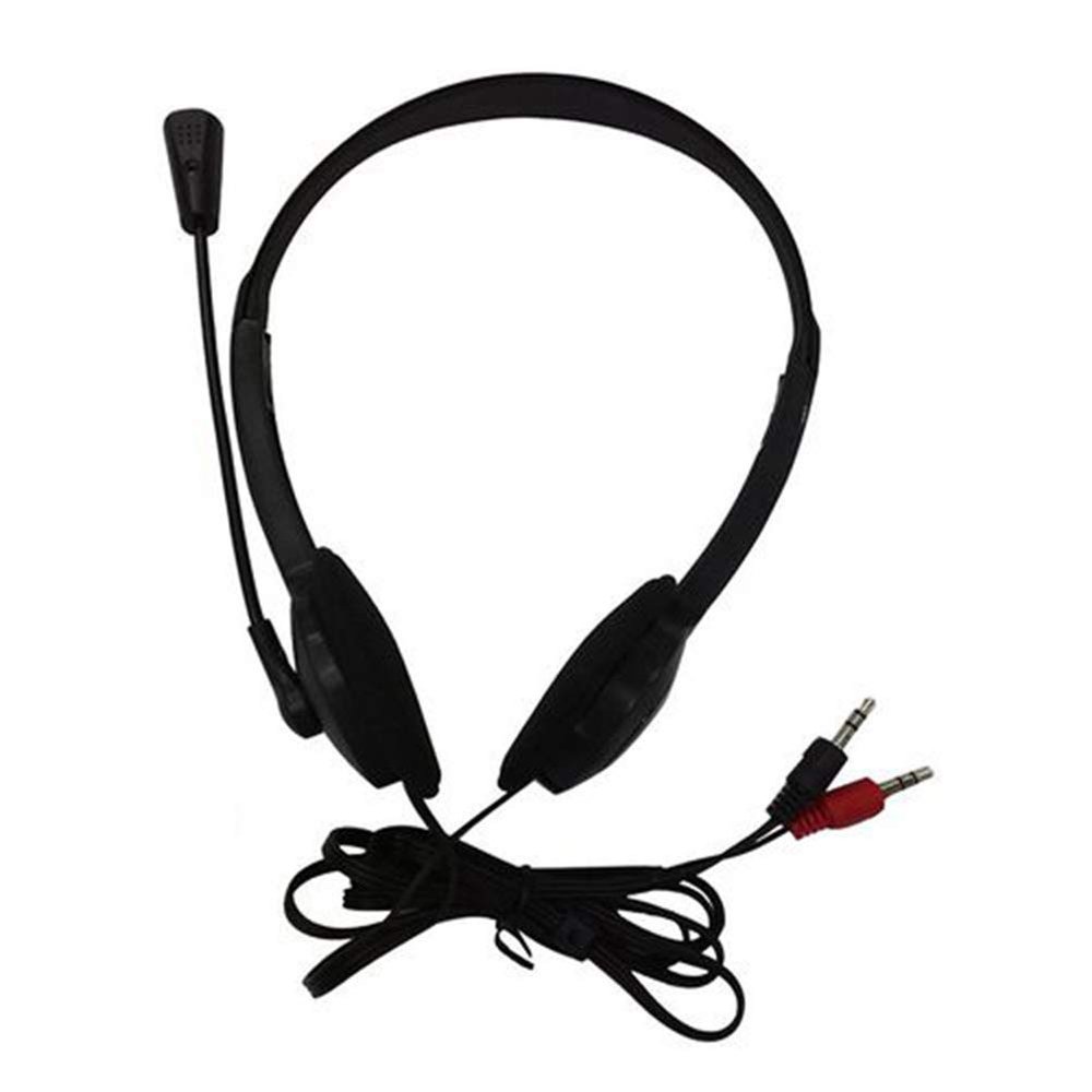 Baost Wired Over Ear Headphones with Microphone Foldable Headsets Wired Stereo Headset for 3.5mm PC Computer Laptop Random