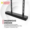 Sound Bass Universal Under TV Mount, Compatible With Bose Smart Soundbar 300/500/550/600/700/900 Ultra, TV Speaker, SoundTouch 300, Invisible Once Fitted, Fast & Easy Way to Mount Your Sound Bar Black view 3